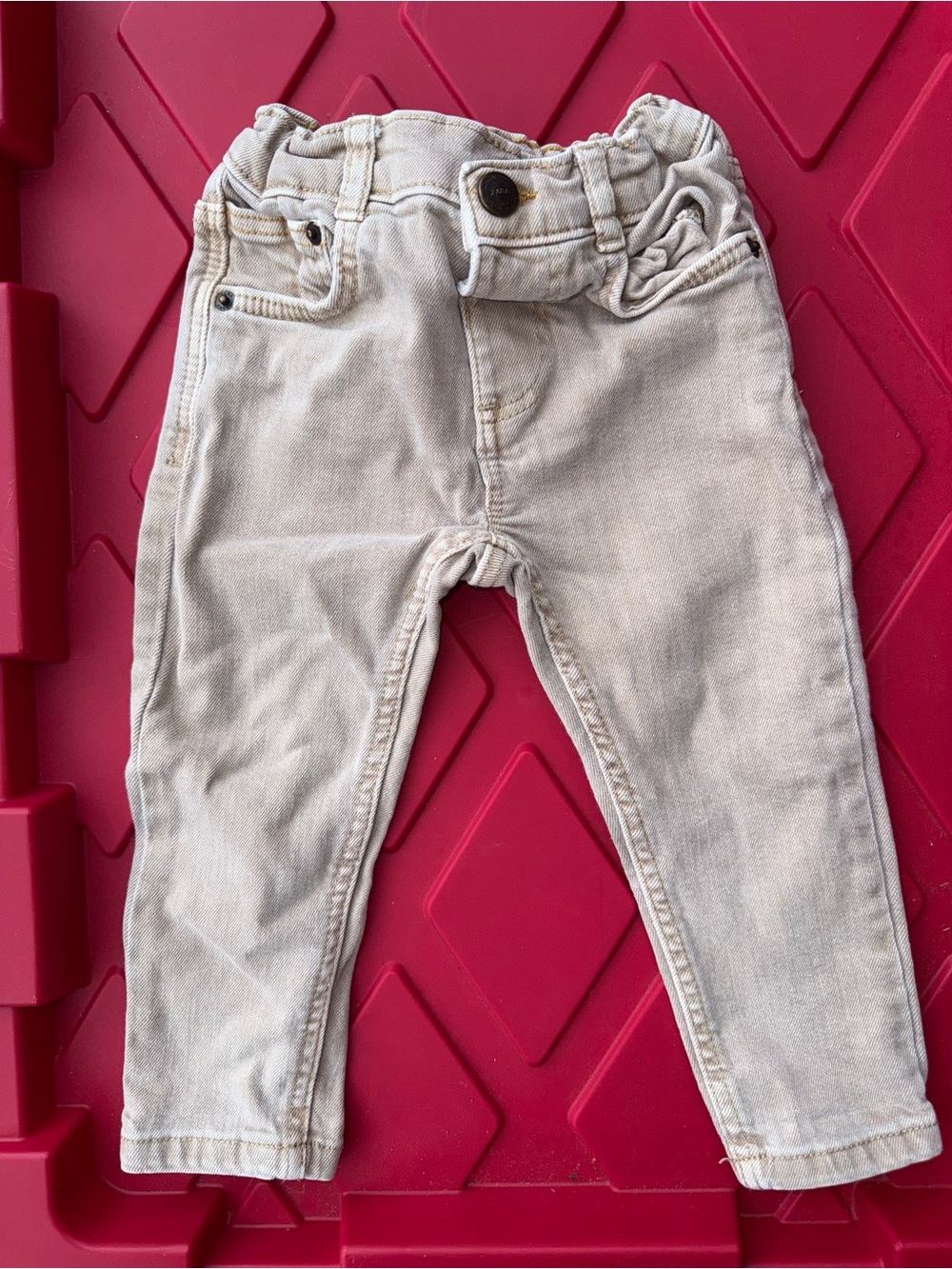 Zara Kids Cream Slim Jeans
